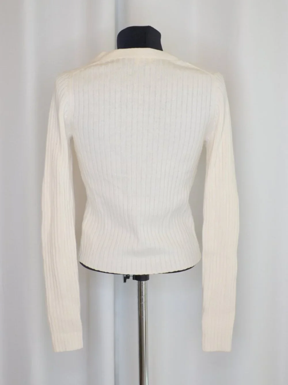 Aritzia Wilfred Manila Cotton Wool Cream Cardigan Sz M - Picture 3 of 10